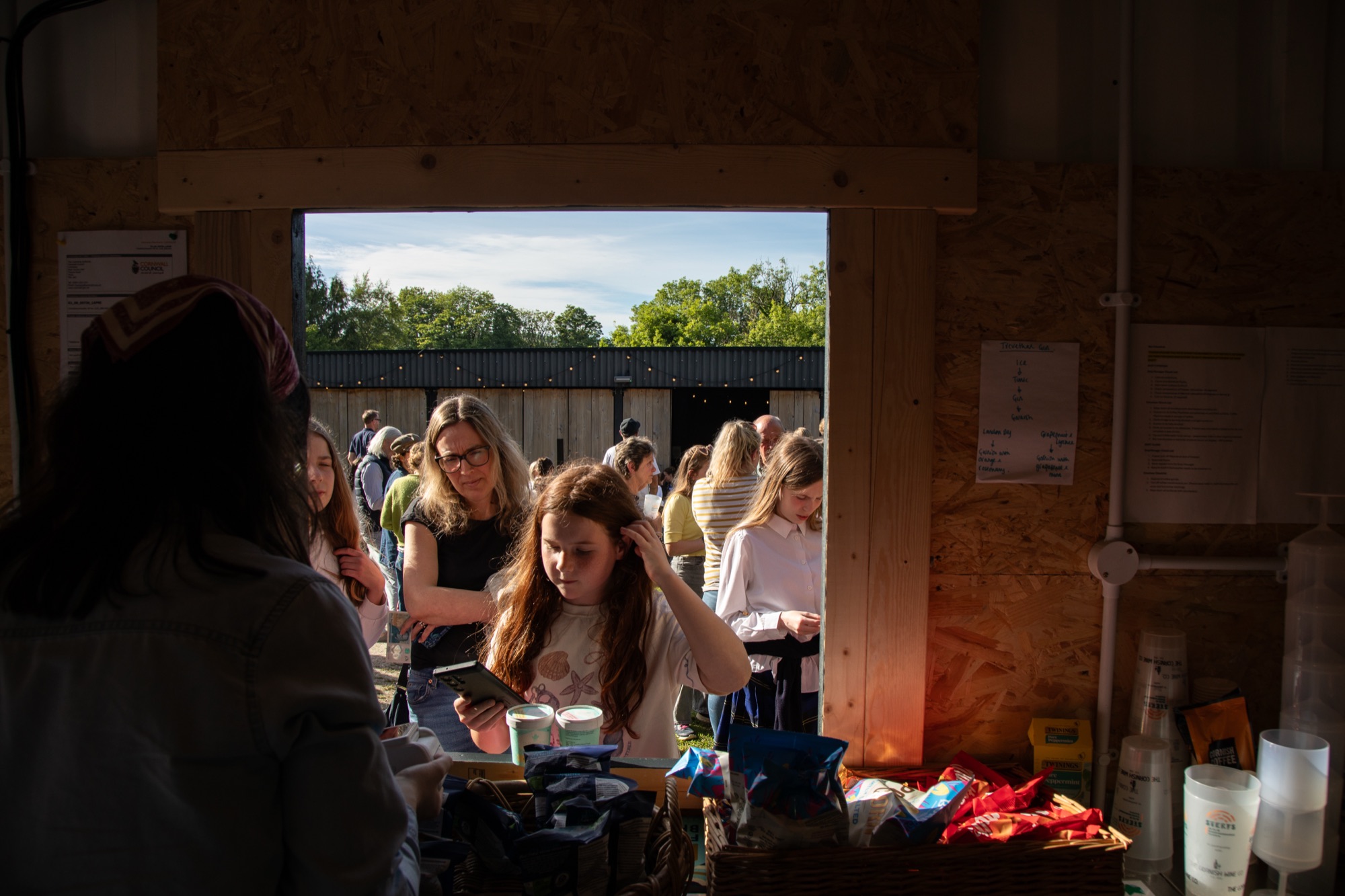 Guests gathered at the Sterts bar during an event